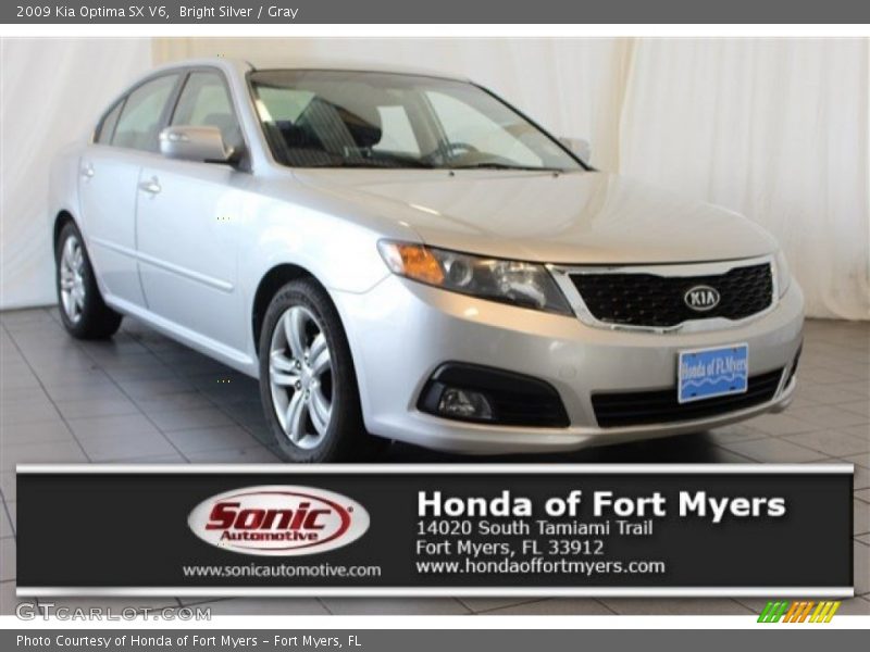 Bright Silver / Gray 2009 Kia Optima SX V6