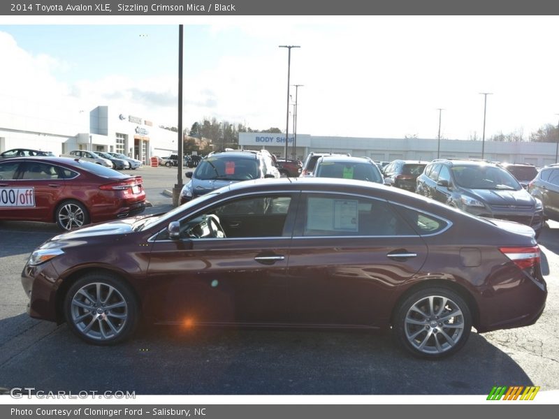 Sizzling Crimson Mica / Black 2014 Toyota Avalon XLE