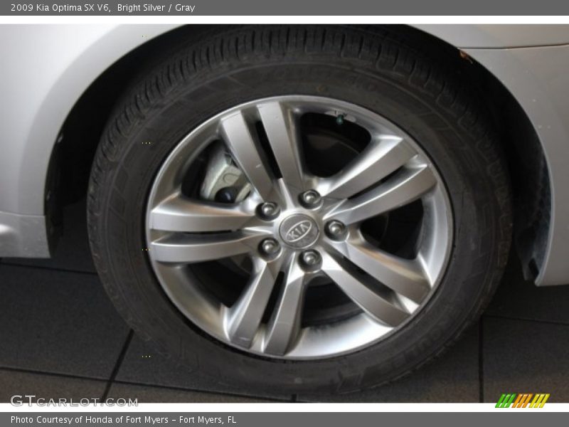 Bright Silver / Gray 2009 Kia Optima SX V6