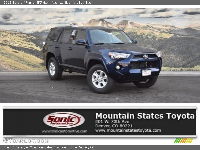 Nautical Blue Metallic / Black 2018 Toyota 4Runner SR5 4x4