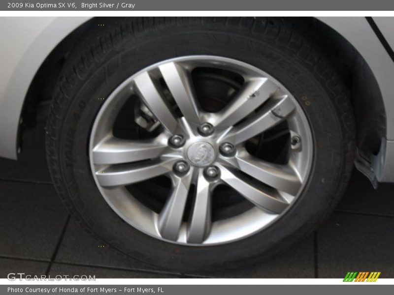 Bright Silver / Gray 2009 Kia Optima SX V6