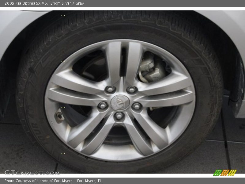 Bright Silver / Gray 2009 Kia Optima SX V6