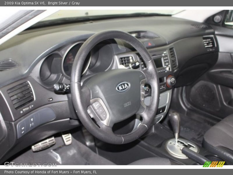 Bright Silver / Gray 2009 Kia Optima SX V6
