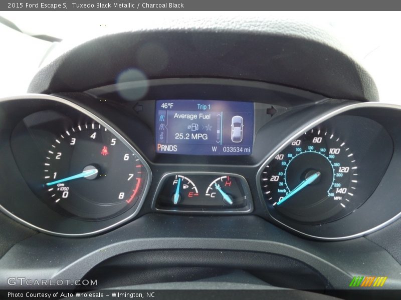 Tuxedo Black Metallic / Charcoal Black 2015 Ford Escape S