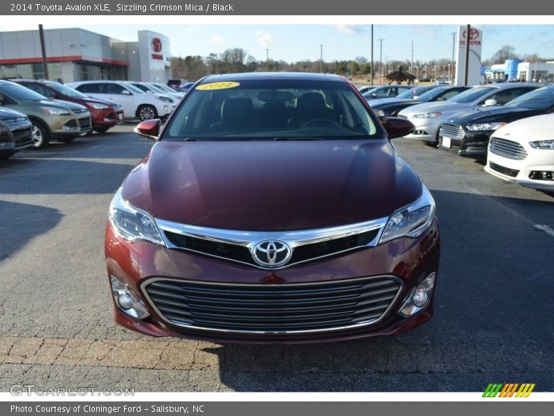 Sizzling Crimson Mica / Black 2014 Toyota Avalon XLE