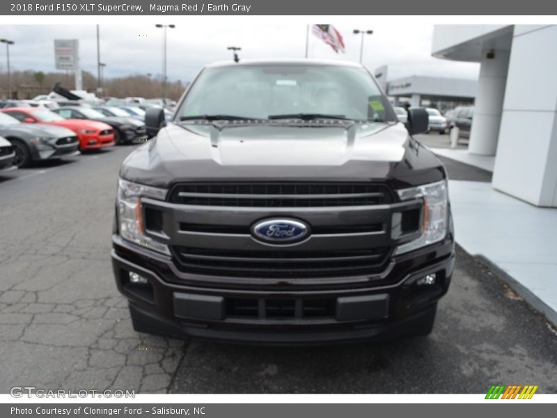 Magma Red / Earth Gray 2018 Ford F150 XLT SuperCrew