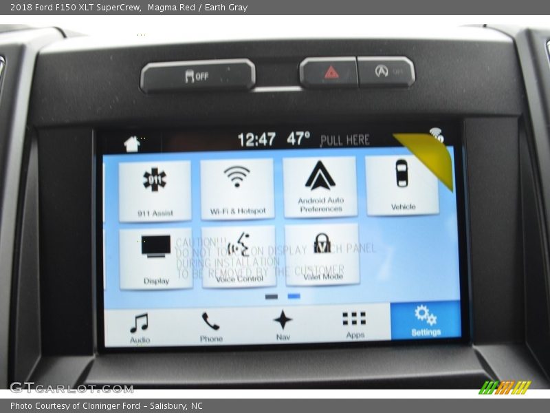 Magma Red / Earth Gray 2018 Ford F150 XLT SuperCrew