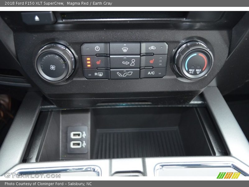 Magma Red / Earth Gray 2018 Ford F150 XLT SuperCrew