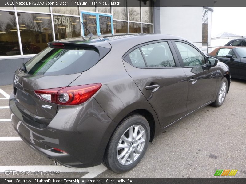 Titanium Flash Mica / Black 2018 Mazda MAZDA3 Sport 5 Door