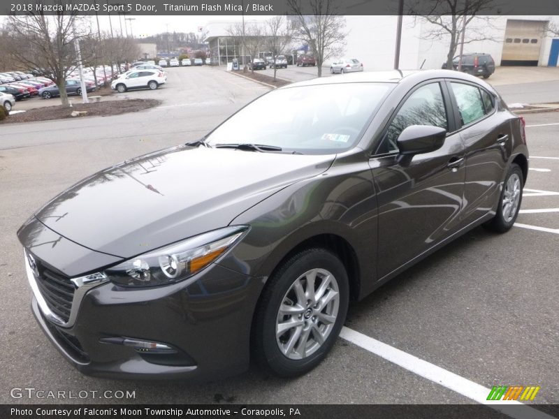 Titanium Flash Mica / Black 2018 Mazda MAZDA3 Sport 5 Door