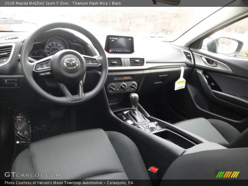 Titanium Flash Mica / Black 2018 Mazda MAZDA3 Sport 5 Door