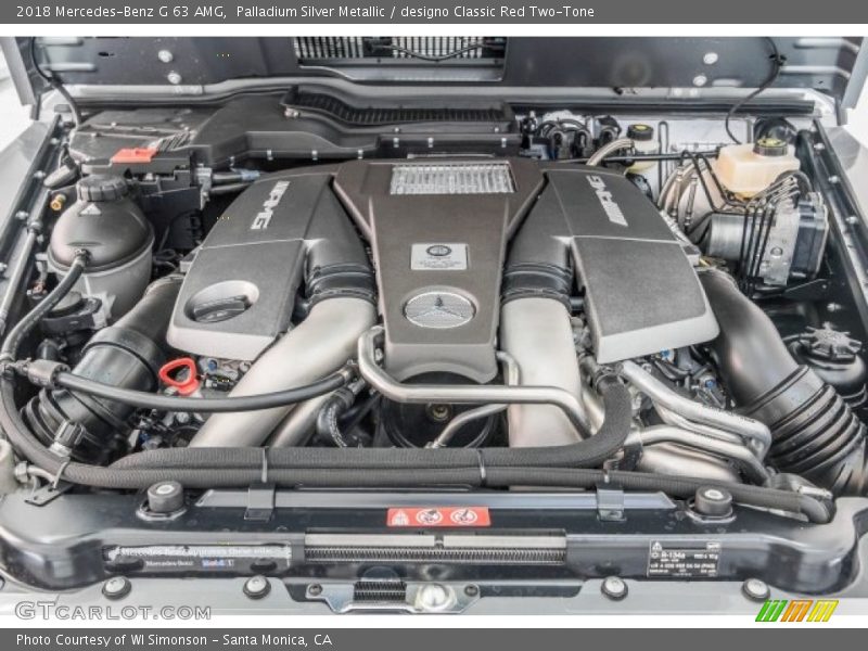  2018 G 63 AMG Engine - 5.5 Liter AMG biturbo DOHC 32-Valve VVT V8