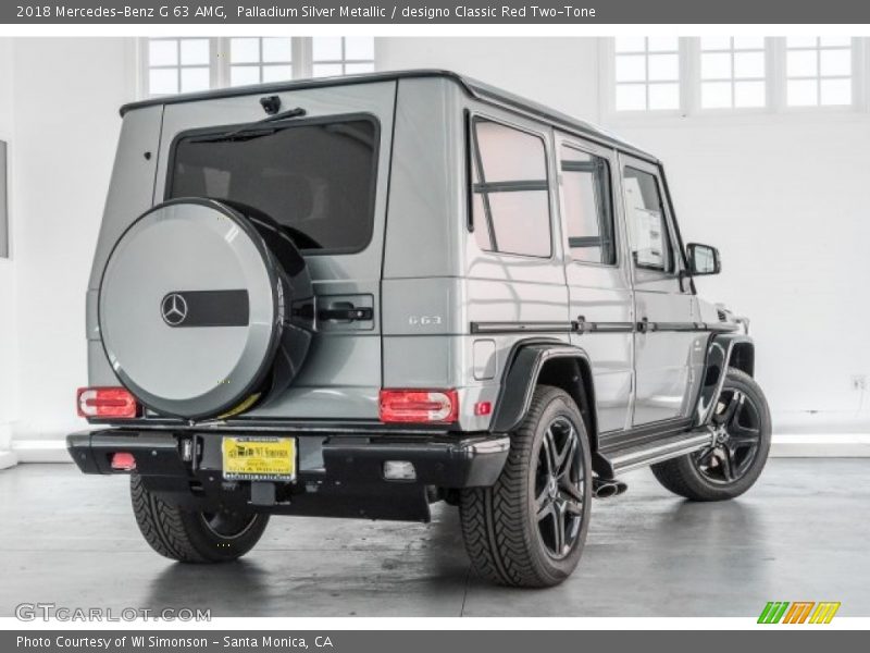 Palladium Silver Metallic / designo Classic Red Two-Tone 2018 Mercedes-Benz G 63 AMG