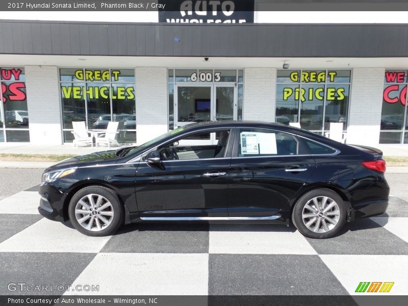 Phantom Black / Gray 2017 Hyundai Sonata Limited