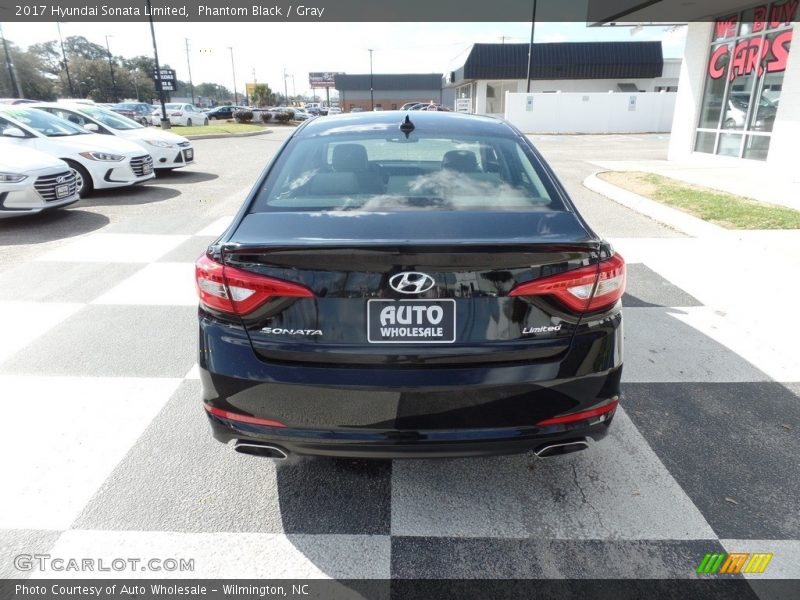 Phantom Black / Gray 2017 Hyundai Sonata Limited
