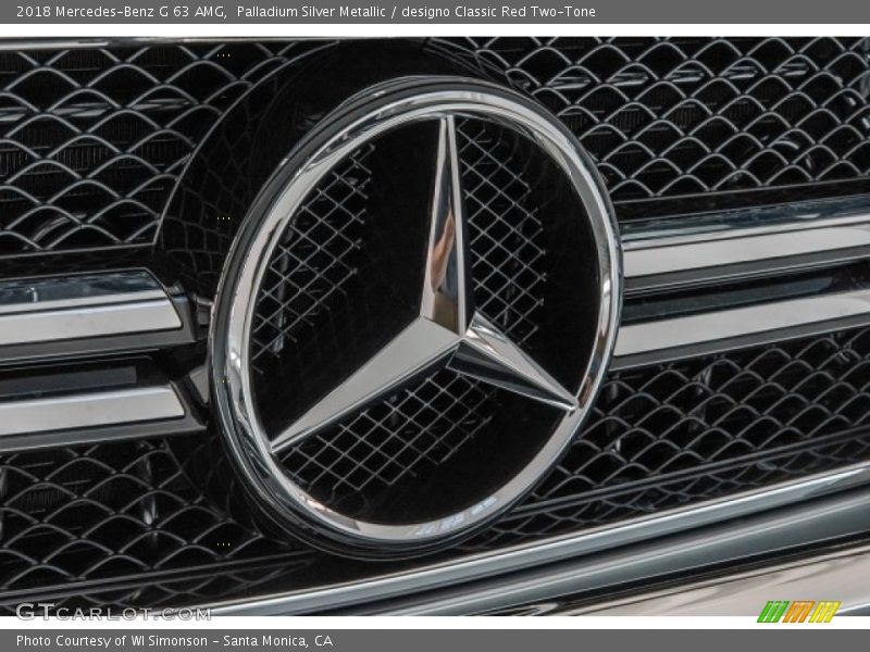 Palladium Silver Metallic / designo Classic Red Two-Tone 2018 Mercedes-Benz G 63 AMG
