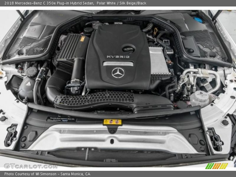 Polar White / Silk Beige/Black 2018 Mercedes-Benz C 350e Plug-in Hybrid Sedan