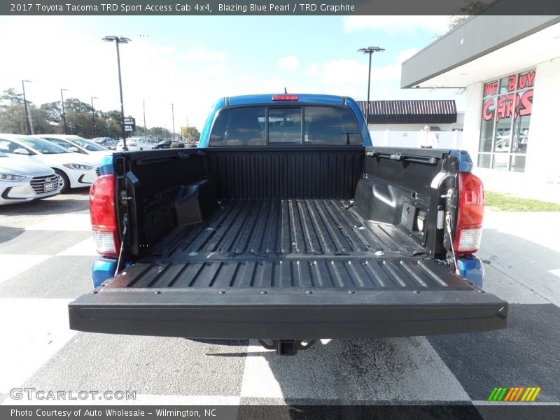 Blazing Blue Pearl / TRD Graphite 2017 Toyota Tacoma TRD Sport Access Cab 4x4