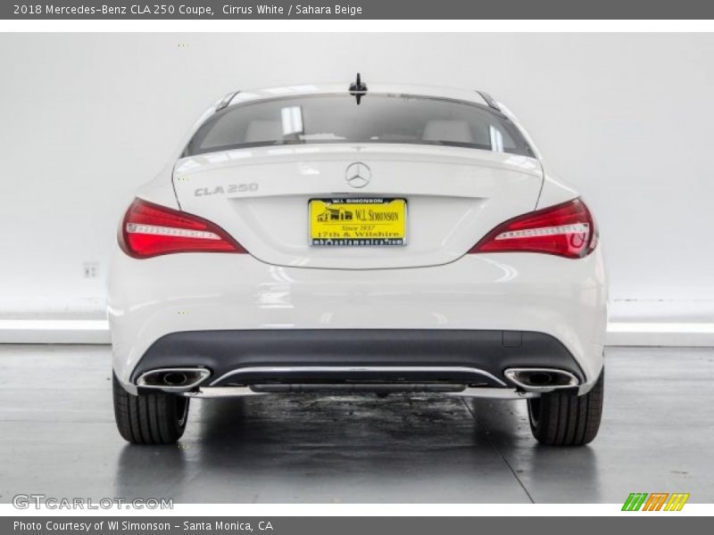 Cirrus White / Sahara Beige 2018 Mercedes-Benz CLA 250 Coupe