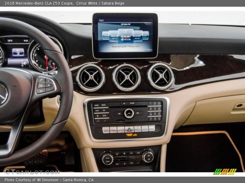 Cirrus White / Sahara Beige 2018 Mercedes-Benz CLA 250 Coupe