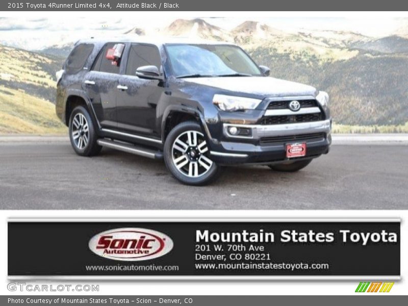 Attitude Black / Black 2015 Toyota 4Runner Limited 4x4