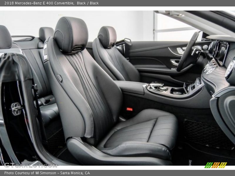 Black / Black 2018 Mercedes-Benz E 400 Convertible