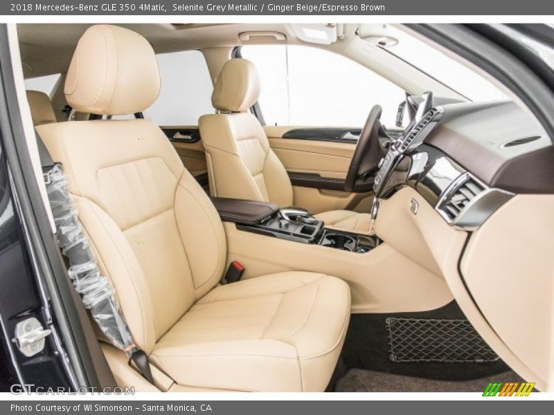 Selenite Grey Metallic / Ginger Beige/Espresso Brown 2018 Mercedes-Benz GLE 350 4Matic