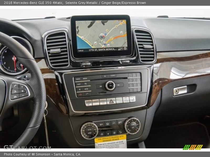 Selenite Grey Metallic / Ginger Beige/Espresso Brown 2018 Mercedes-Benz GLE 350 4Matic