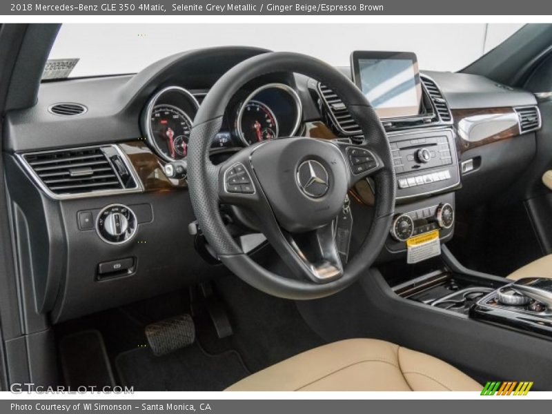 Selenite Grey Metallic / Ginger Beige/Espresso Brown 2018 Mercedes-Benz GLE 350 4Matic