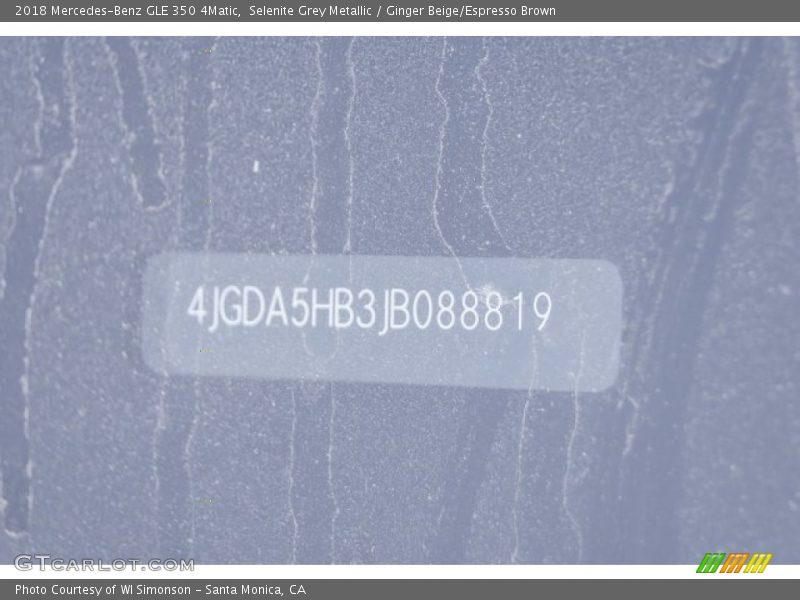 Selenite Grey Metallic / Ginger Beige/Espresso Brown 2018 Mercedes-Benz GLE 350 4Matic