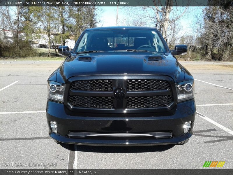 Brilliant Black Crystal Pearl / Black 2018 Ram 1500 Night Crew Cab 4x4