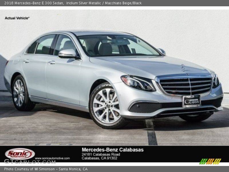 Iridium Silver Metallic / Macchiato Beige/Black 2018 Mercedes-Benz E 300 Sedan