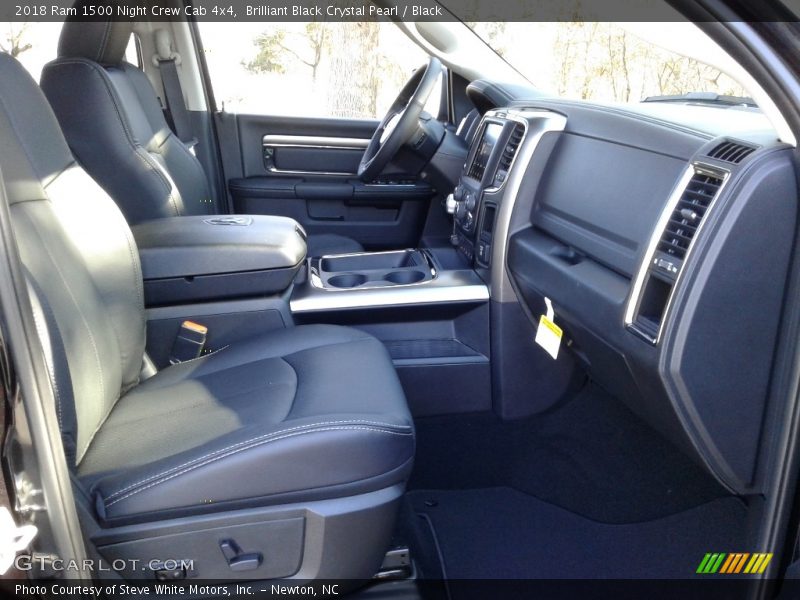 Brilliant Black Crystal Pearl / Black 2018 Ram 1500 Night Crew Cab 4x4