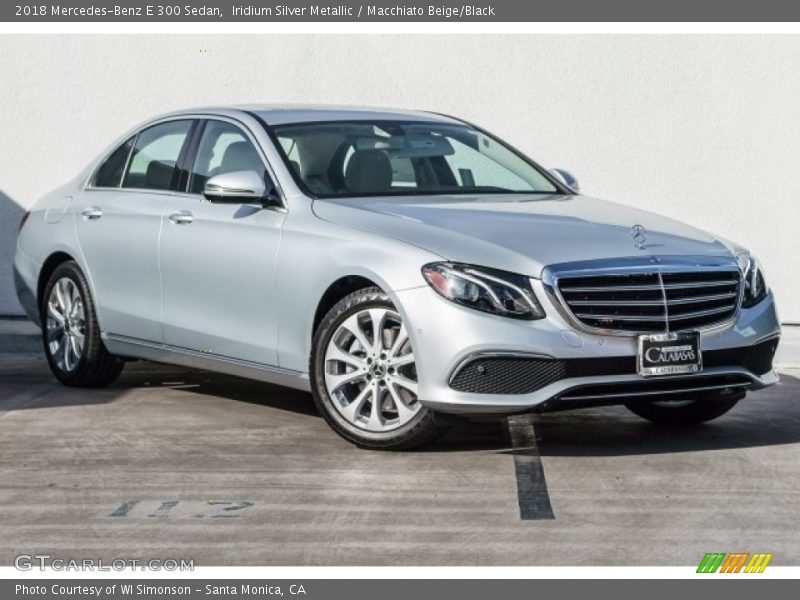 Iridium Silver Metallic / Macchiato Beige/Black 2018 Mercedes-Benz E 300 Sedan