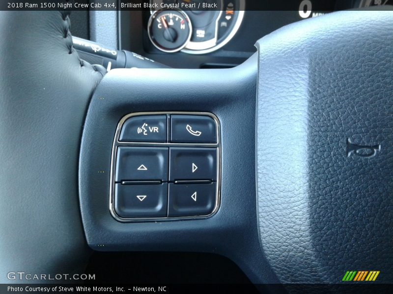 Brilliant Black Crystal Pearl / Black 2018 Ram 1500 Night Crew Cab 4x4