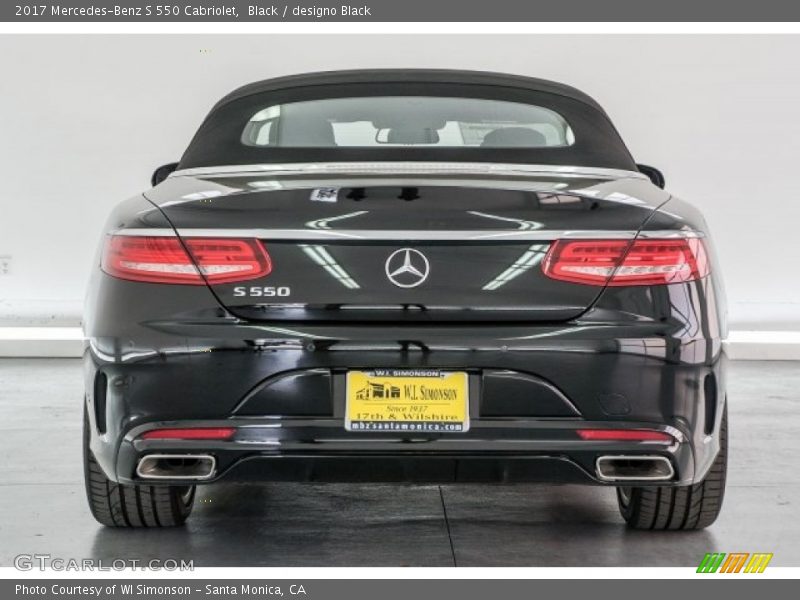 Black / designo Black 2017 Mercedes-Benz S 550 Cabriolet