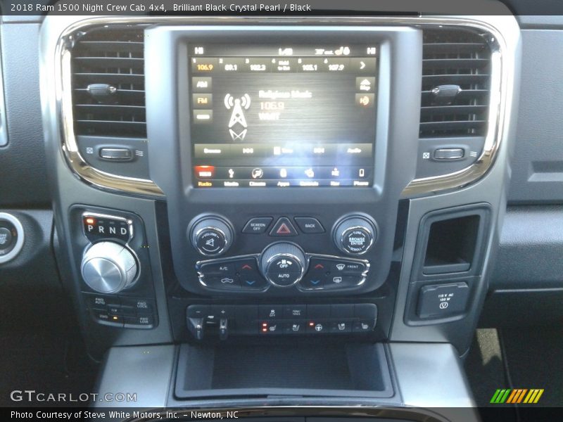 Brilliant Black Crystal Pearl / Black 2018 Ram 1500 Night Crew Cab 4x4