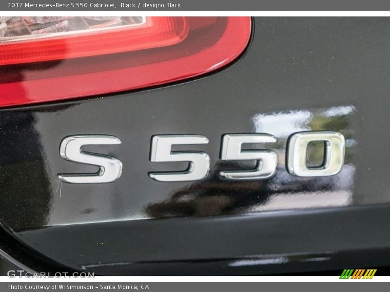Black / designo Black 2017 Mercedes-Benz S 550 Cabriolet