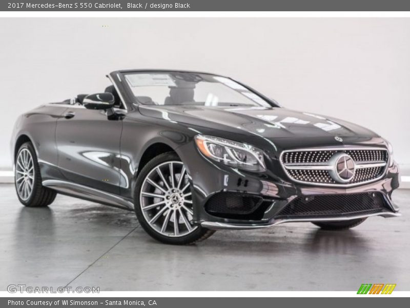 Black / designo Black 2017 Mercedes-Benz S 550 Cabriolet