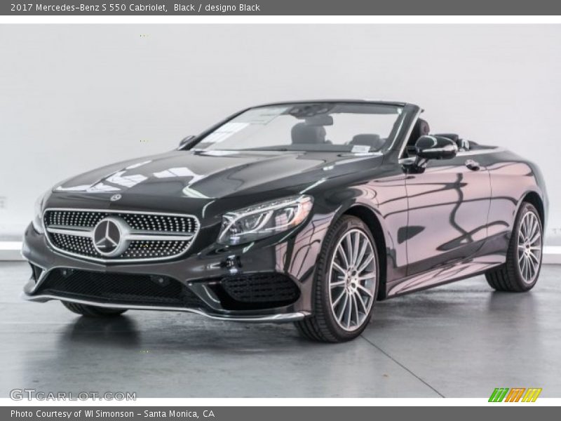 Black / designo Black 2017 Mercedes-Benz S 550 Cabriolet