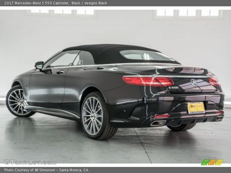Black / designo Black 2017 Mercedes-Benz S 550 Cabriolet