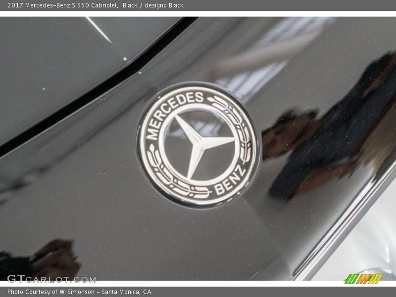Black / designo Black 2017 Mercedes-Benz S 550 Cabriolet