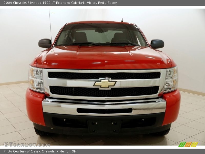 Victory Red / Ebony 2009 Chevrolet Silverado 1500 LT Extended Cab 4x4