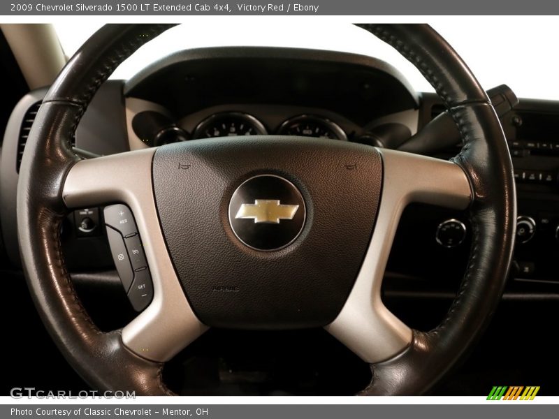 Victory Red / Ebony 2009 Chevrolet Silverado 1500 LT Extended Cab 4x4