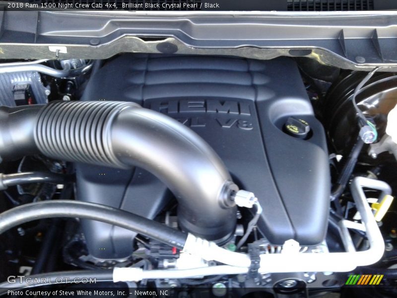 Brilliant Black Crystal Pearl / Black 2018 Ram 1500 Night Crew Cab 4x4