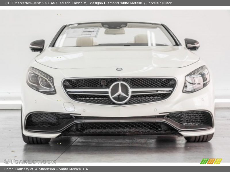 designo Diamond White Metallic / Porcelain/Black 2017 Mercedes-Benz S 63 AMG 4Matic Cabriolet