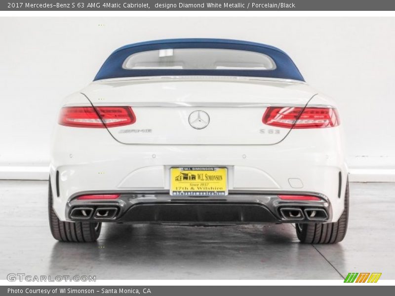 designo Diamond White Metallic / Porcelain/Black 2017 Mercedes-Benz S 63 AMG 4Matic Cabriolet