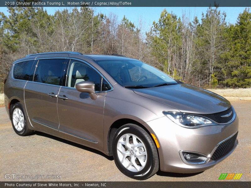Molten Silver / Cognac/Alloy/Toffee 2018 Chrysler Pacifica Touring L