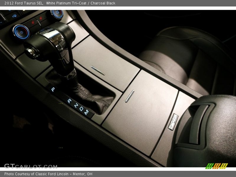 White Platinum Tri-Coat / Charcoal Black 2012 Ford Taurus SEL