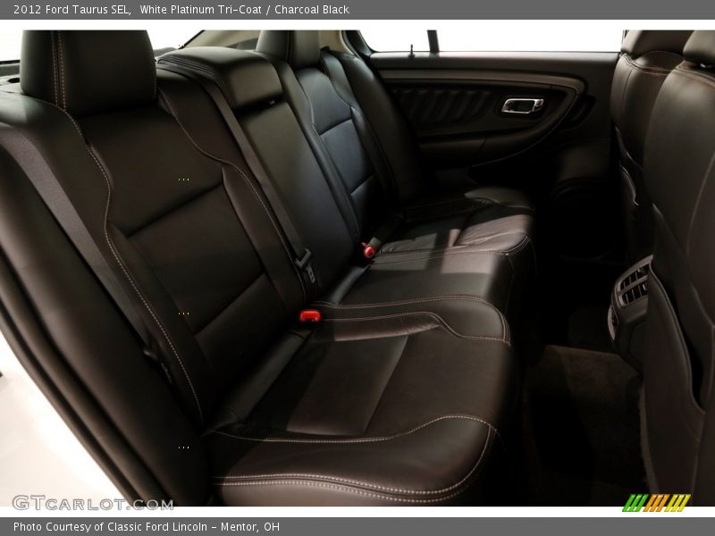 White Platinum Tri-Coat / Charcoal Black 2012 Ford Taurus SEL